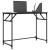 Birou negru 100x45x76cm lemn compozit/oțel vopsit electrostatic GartenMobel Dekor