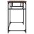 Birou stejar maro 100x45x76 cm lemn/oțel vopsit electrostatic GartenMobel Dekor