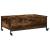 Măsuță cafea cu roți stejar fumuriu 91x55x34 cm lemn prelucrat GartenMobel Dekor