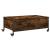 Măsuță cafea cu roți stejar fumuriu 91x55x34 cm lemn prelucrat GartenMobel Dekor
