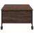 Măsuță cafea cu roți stejar maro 91x55x34 cm lemn prelucrat GartenMobel Dekor