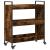 Cărucior de bucătărie stejar fumuriu 70x30x82 cm lemn prelucrat GartenMobel Dekor