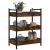 Cărucior de bucătărie stejar fumuriu 50x30x70 cm lemn prelucrat GartenMobel Dekor