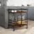 Cărucior de bucătărie stejar fumuriu 82x40x78,5cm lemn prelucrat GartenMobel Dekor