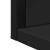 Oglindă baie cu raft negru 50x12x60 cm lemn prelucrat GartenMobel Dekor