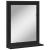 Oglindă baie cu raft negru 50x12x60 cm lemn prelucrat GartenMobel Dekor