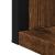 Oglindă baie cu raft stejar fumuriu 50x12x60 cm lemn prelucrat GartenMobel Dekor