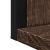 Oglindă baie cu raft stejar maro 50x12x60 cm lemn prelucrat GartenMobel Dekor