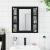 Dulap baie cu oglindă negru 60x16x60 cm lemn compozit GartenMobel Dekor