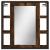 Dulap baie cu oglindă stejar fumuriu 60x16x60 cm lemn compozit GartenMobel Dekor