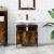 Dulap chiuvetă baie, stejar fumuriu, 60x30x60 cm lemn prelucrat GartenMobel Dekor