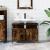 Dulap chiuvetă baie, stejar fumuriu, 80x30x60 cm lemn prelucrat  GartenMobel Dekor