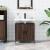 Dulap chiuvetă de baie, stejar maro, 60x30x60 cm lemn prelucrat GartenMobel Dekor