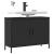 Dulap pentru chiuvetă baie, negru, 80x30x60 cm, lemn prelucrat GartenMobel Dekor