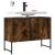 Dulap chiuveta de baie stejar fumuriu 80x33x60 cm lemn compozit GartenMobel Dekor