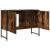 Dulap chiuveta de baie stejar fumuriu 80x33x60 cm lemn compozit GartenMobel Dekor