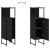 Dulap de baie, negru, 33x33x120,5 cm, lemn prelucrat GartenMobel Dekor