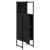 Dulap de baie, negru, 33x33x120,5 cm, lemn prelucrat GartenMobel Dekor