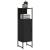 Dulap de baie, negru, 33x33x120,5 cm, lemn prelucrat GartenMobel Dekor