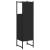 Dulap de baie, negru, 33x33x120,5 cm, lemn prelucrat GartenMobel Dekor