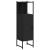 Dulap de baie, negru, 33x33x120,5 cm, lemn prelucrat GartenMobel Dekor
