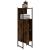 Dulap de baie, stejar afumat, 33x33x120,5 cm, lemn prelucrat GartenMobel Dekor