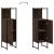 Dulap de baie, stejar maro, 33x33x120,5 cm, lemn prelucrat GartenMobel Dekor