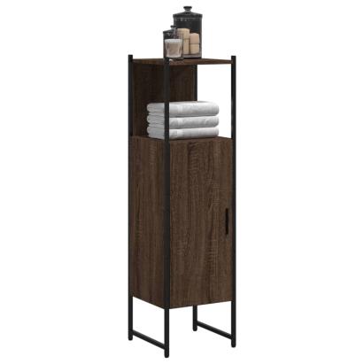 Dulap de baie, stejar maro, 33x33x120,5 cm, lemn prelucrat GartenMobel Dekor