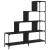 Bibliotecă cu 4 niveluri negru 139x33,5x149 cm lemn GartenMobel Dekor