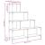 Bibliotecă cu 4 niveluri stejar fumuriu 139x33,5x149 cm lemn GartenMobel Dekor