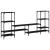 Dulap TV, stejar fumuriu, 206,5x28,5x95 cm, lemn prelucrat GartenMobel Dekor