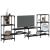 Dulap TV, stejar fumuriu, 206,5x28,5x95 cm, lemn prelucrat GartenMobel Dekor