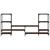 Dulap TV, stejar maro, 206,5x28,5x95 cm, lemn prelucrat GartenMobel Dekor