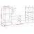 Dulap TV, stejar maro, 206,5x28,5x95 cm, lemn prelucrat GartenMobel Dekor