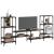 Dulap TV, stejar maro, 206,5x28,5x95 cm, lemn prelucrat GartenMobel Dekor