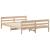 Cadru de pat cu tăblie, 140x200 cm, lemn masiv de pin GartenMobel Dekor