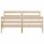 Cadru de pat cu tăblie, 140x200 cm, lemn masiv de pin GartenMobel Dekor