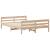 Cadru de pat cu tăblie, 140x200 cm, lemn masiv de pin GartenMobel Dekor