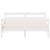 Cadru de pat cu tăblie, alb, 120x200 cm, lemn masiv de pin GartenMobel Dekor
