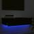 Comodă TV cu lumini LED, negru, 60x35x15,5 cm GartenMobel Dekor
