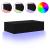 Comodă TV cu lumini LED, negru, 60x35x15,5 cm GartenMobel Dekor