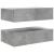 Comode TV cu lumini LED, 2 buc., gri beton, 60x35x15,5 cm GartenMobel Dekor