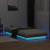 Cadru de pat cu LED, maro ceruit, 90x200 cm, lemn masiv de pin GartenMobel Dekor