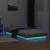 Cadru de pat cu LED, maro ceruit, 100x200 cm, lemn masiv de pin GartenMobel Dekor
