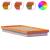 Cadru de pat cu LED, maro ceruit, 100x200 cm, lemn masiv de pin GartenMobel Dekor