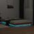 Cadru de pat cu LED, maro ceruit, 120x200 cm, lemn masiv de pin GartenMobel Dekor