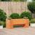 Banchetă cu jardiniere maro ceruit 167,5x60x65cm lemn masiv pin GartenMobel Dekor
