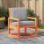 Scaun de grădină, maro ceruit, 57,5x63x76 cm, lemn masiv de pin GartenMobel Dekor