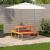 Masă de picnic, maro ceruit, 110x134x75 cm, lemn masiv pin GartenMobel Dekor