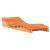 Șezlong, maro ceruit, 205x70x31,5 cm, lemn masiv de pin GartenMobel Dekor